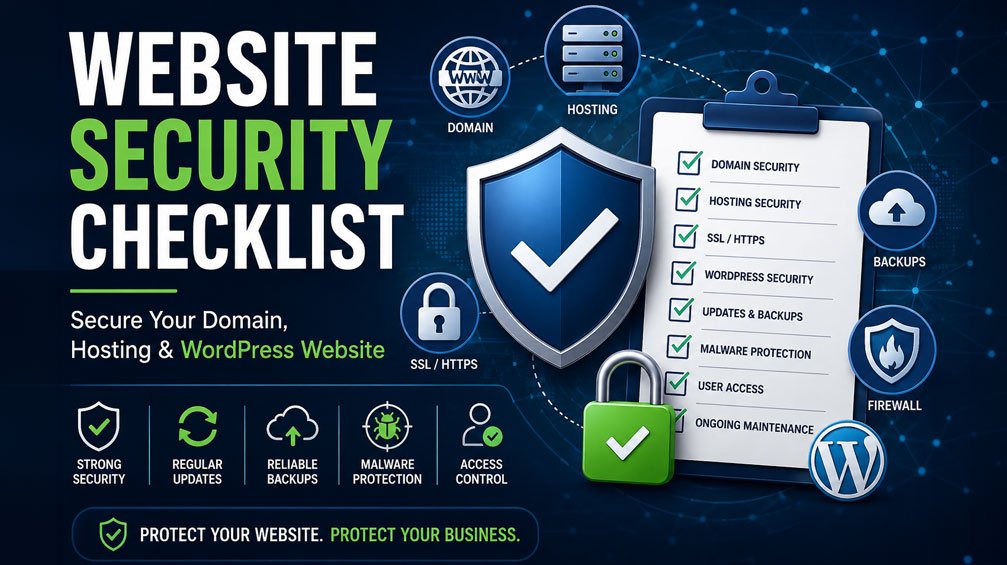 Read more about the article Website Security Checklist: Secure Your Domain, Hosting & WordPress Website